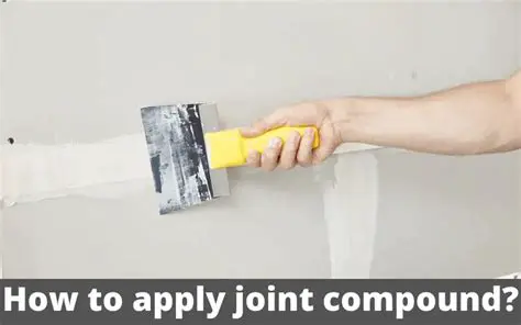 Apply joint compound carefully