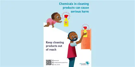 Avoid using cleaning products near open flames