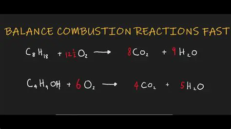 Balancing Combustion Reactions