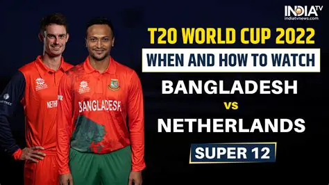 Bangladesh vs. Netherlands Weather Prediction: Key Insights for the T20 World Cup Match