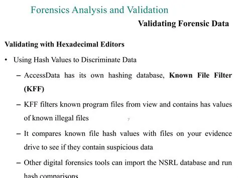 Benefits of AccessData KFF NSRL