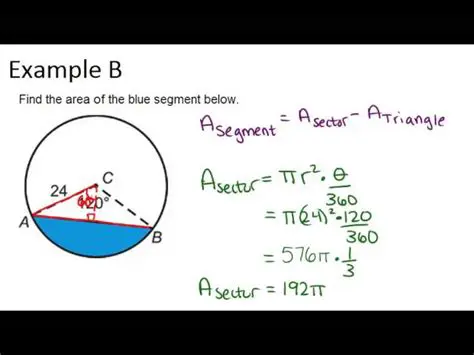 Calculating the Area of Each Sector