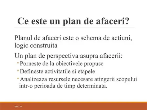 Caracteristicile unui plan de afaceri eficient