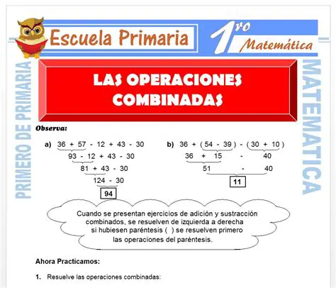 Consejos para resolver problemas que involucran operaciones combinadas