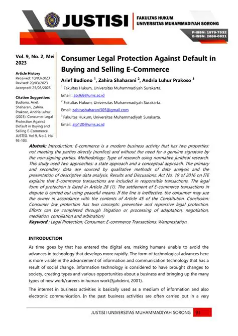 Consumer Legal Protection Against Hazardous Materials in Food Products in Indonesia