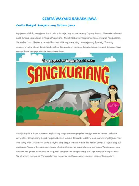 Contoh Cerita Wayang Kulit