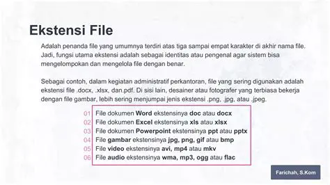 Contoh Ekstensi File Video