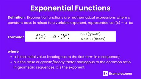 Converting Geometric Equations to Exponential Functions