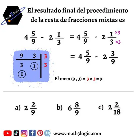 Convertir Fracciones con Distintos Denominadores