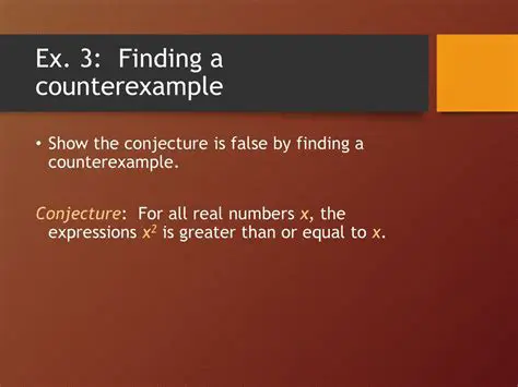 Counterexamples and Generalizations