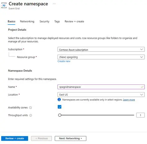 Creare un namespace univoco