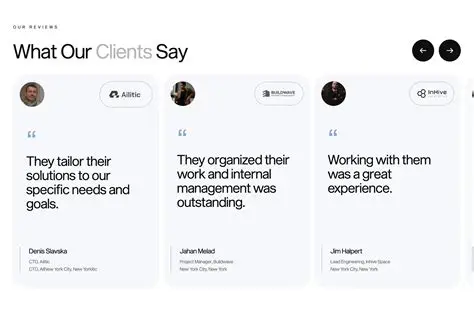 Current Testimonials Section