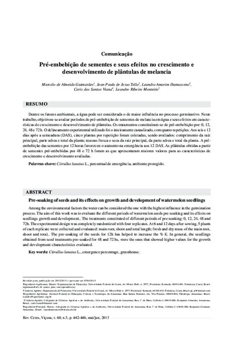 Efeitos no Crescimento e Desenvolvimento