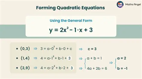 Finding the Equation of the Quadratic Function
