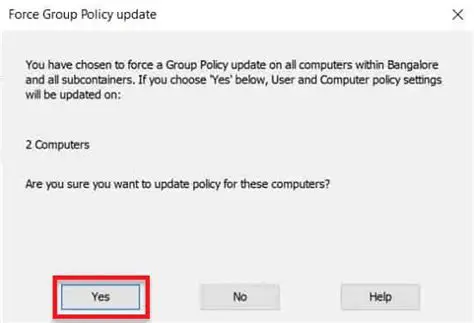 Forcing a computer to update Group Policy settings