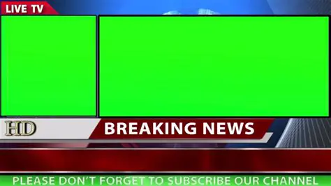 Mastering Your Broadcast: The Ultimate Guide to Green Screen Background Breaking News Template PNG