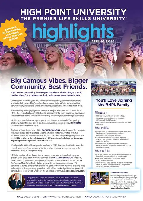 High Point University: A Beacon of Innovation and Opportunity in Higher Education