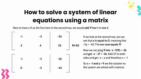 How to Use a Matrix Calculator to Solve a Linear System