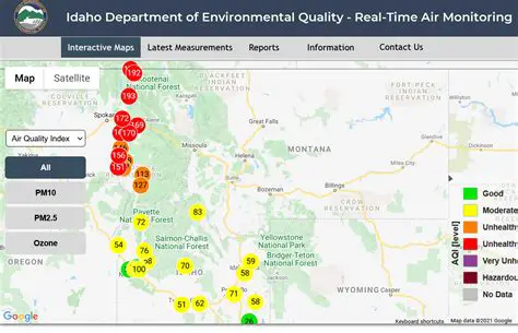 Idaho Smoke Map Today: Real-Time Air Quality Updates for Southern Idaho