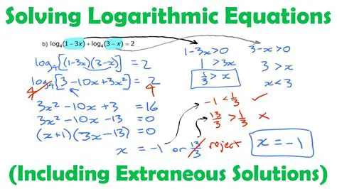 Identifying Logarithmic or Exponential Equations