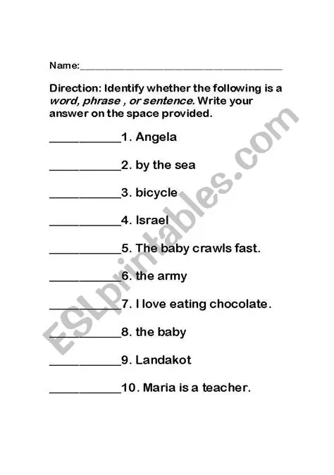 Identifying the Correct Phrase