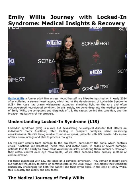 Iemily Willis's Brave Battle: News and Updates on Locked-In Syndrome