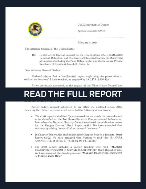 The Latest on the *IISpecial Counsel Report*: Key Findings and Ongoing Impact