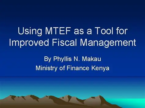 Improved fiscal management