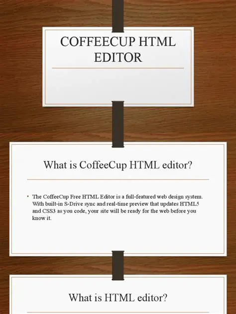 Introduction to CoffeeCup HTML Editor