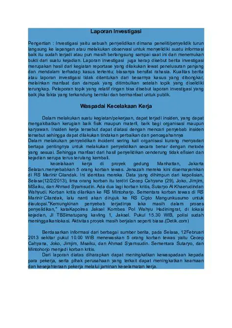 Investigasi Mendalam: Mengungkap Fakta di Balik Contoh Berita Investigasi News