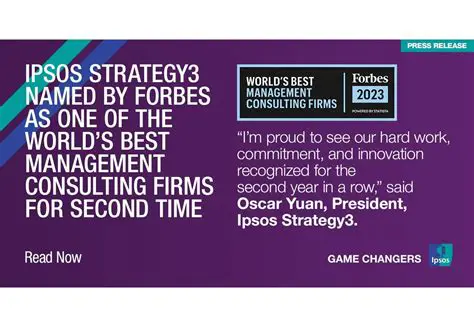 Ipsos Strategy3 Earns Forbes Recognition: Unpacking the Innovation Driving Market Research Excellence