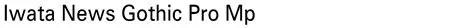 Iwata News Gothic Pro Medium Font: Free Download and Usage Guide