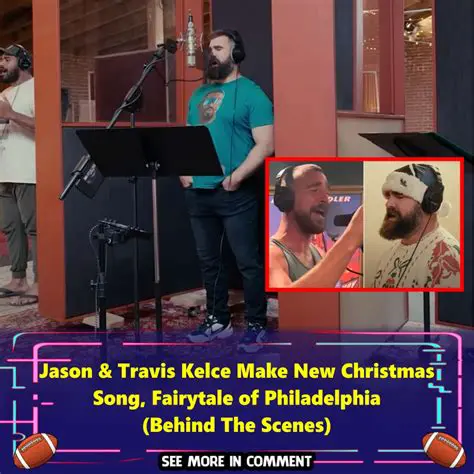 Jason & Travis Kelce Drop Hilarious Christmas Single: 'Fairytale of Philadelphia'
