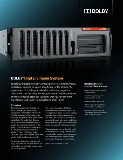 Key Features of Dolby DMA8Plus