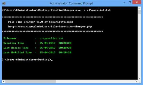 Key Features of File Time Changer