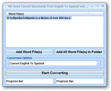 Key Features of MS Word Convert Documents From English To Spanish and Spanish To English Software