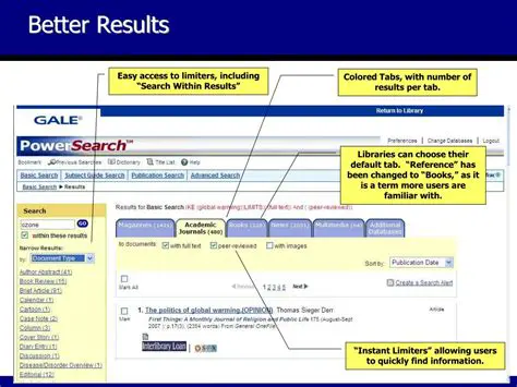 Key Features of PowerSearch