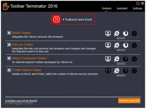 Key Features of Toolbar Terminator