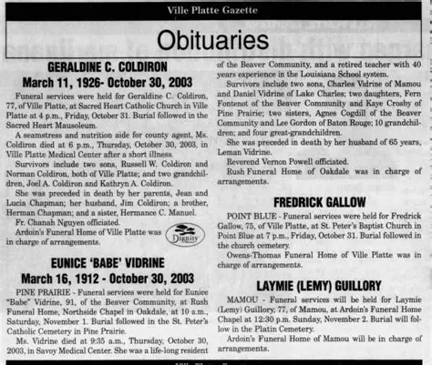 Milton Newspaper Obituaries: A Vital Record of Local Lives and Legacies