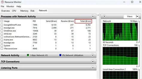 Monitor network connection