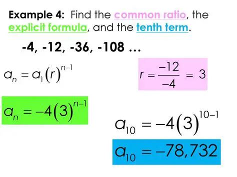 Not identifying the common ratio