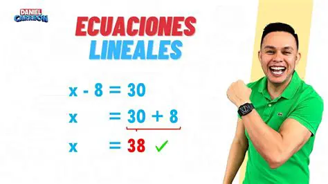 Paso a paso para resolver ecuaciones lineales