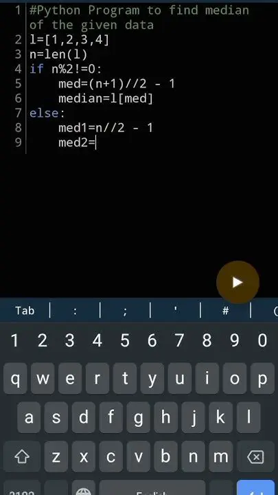 Python Program to Find Median