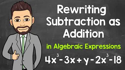 Rewriting Subtraction Expressions as Addition Expressions