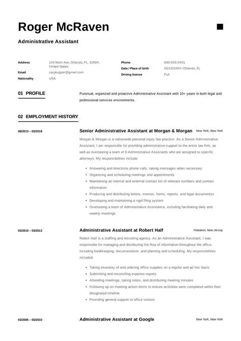 Crafting a Winning Sample Resume for Administrative Assistant Roles in Canada