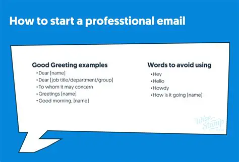 Start with a warm greeting