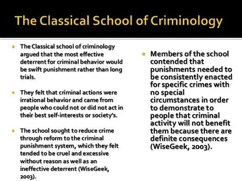 The Classical School of Criminology