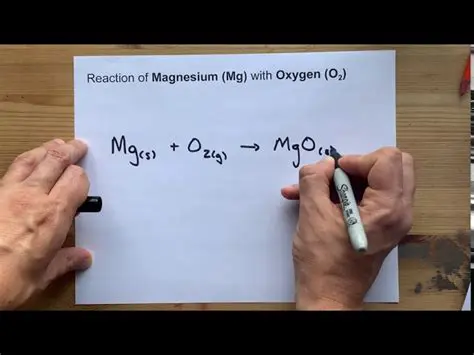The Decomposition Reaction of Magnesium Oxide