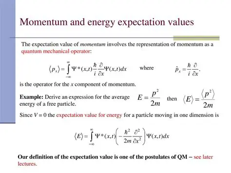 The Momentum Expectation Value