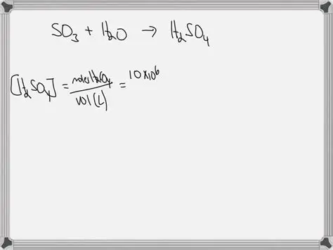 The Reaction of Sulfur Trioxide with Water